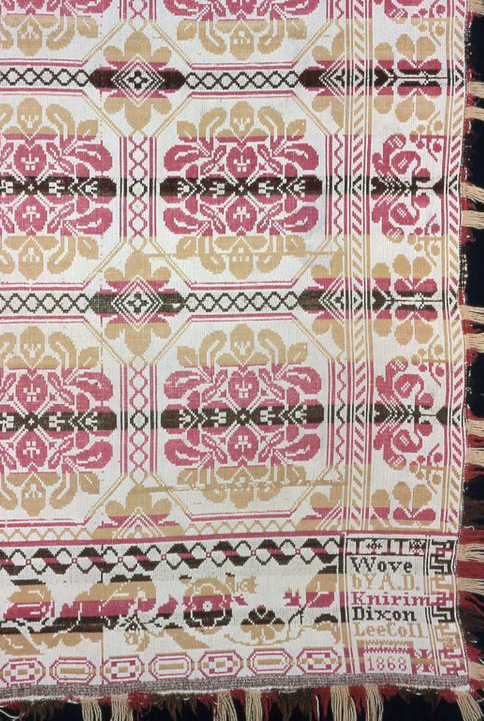 Coverlet: Adam D. Knirim (American, born German, 1830- after 1883),16x12"(A3) Poster
