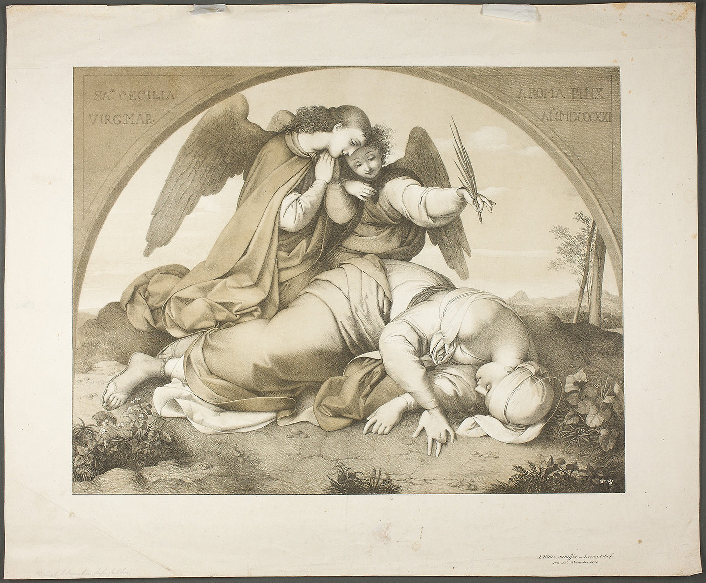 Death of Saint Cecilia -  Johann Evangelist Scheffer von Leonhartshoff,  Poster Print Wall Art