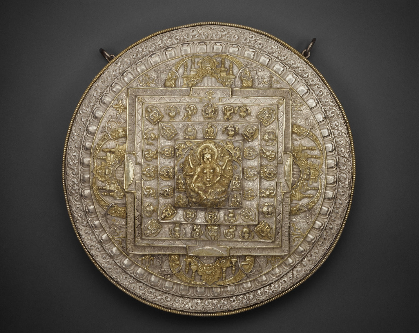 Tiered Offering Mandala of the Goddess of Wealth (Vasudhara): Nepal, Poster Print Wall Art