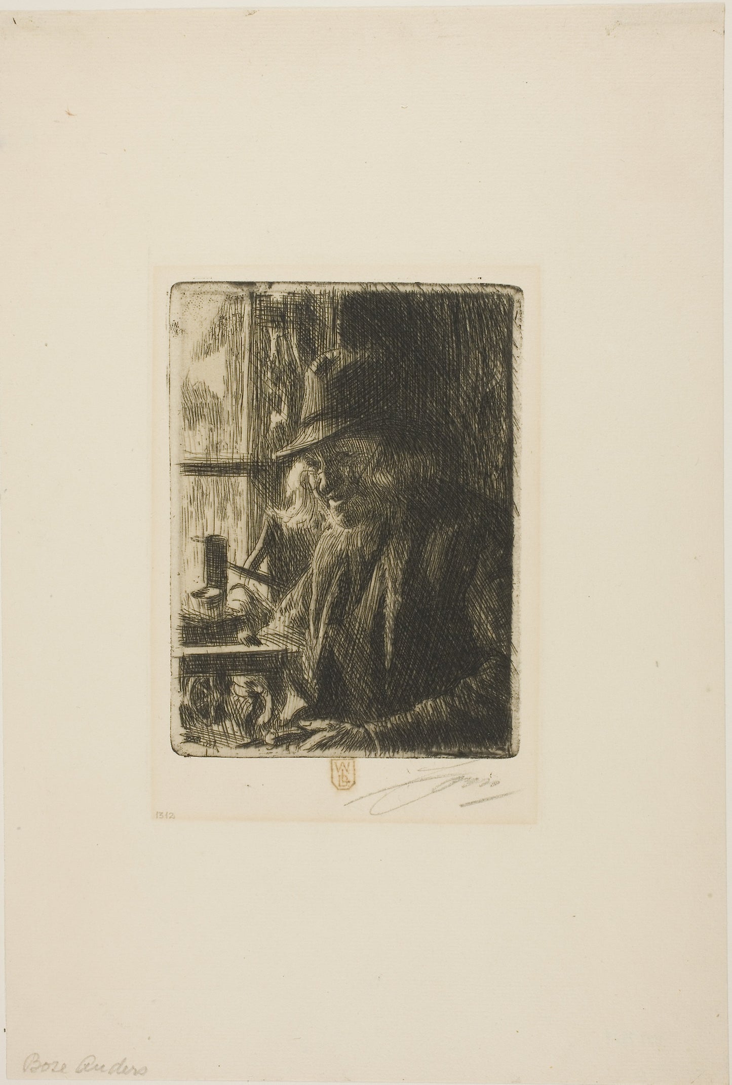 Bosl Anders, Clockmaker at Mora -  Anders Zorn,  Poster Print Wall Art