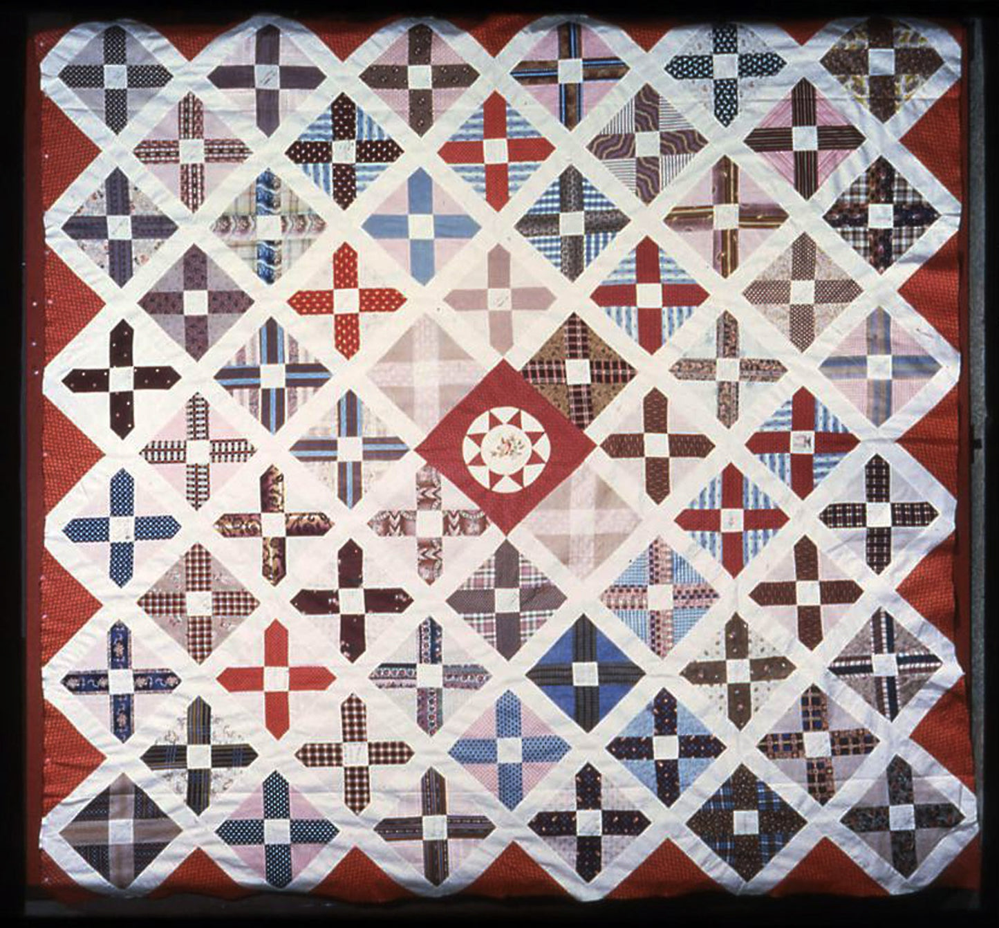 Bedcover (Friendship Quilt) (Unfinished) -  United States, probably Connecticut,  Poster Print Wall Art