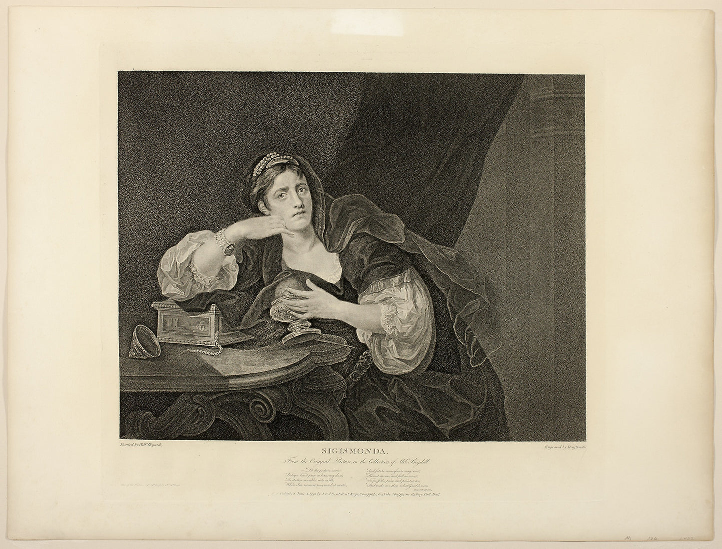 Sigismonda -  Benjamin Smith (English, d. 1833),  Poster Print Wall Art