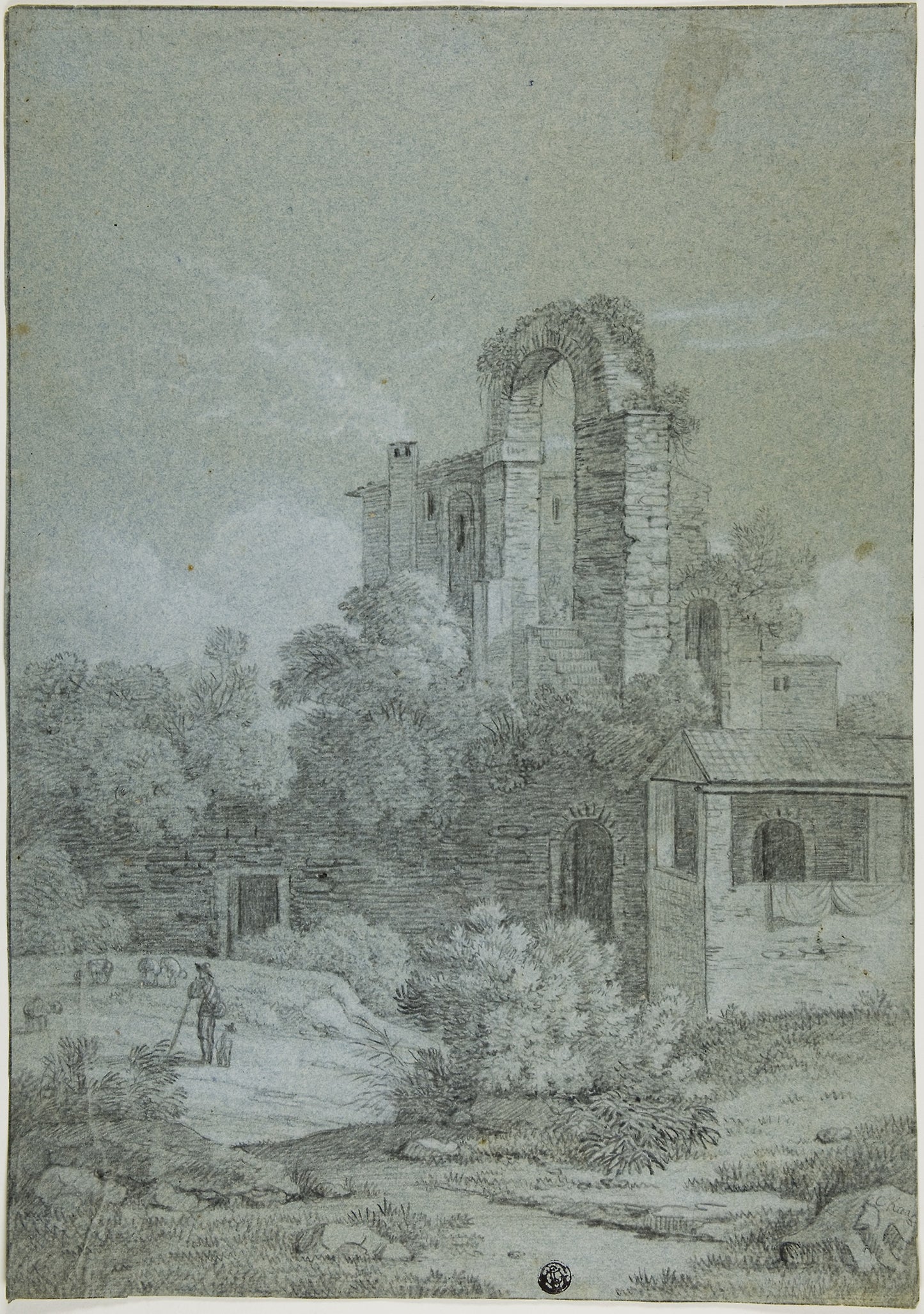 Ruins of Birg Castle -  Carl Ludwig Kaaz,  Poster Print Wall Art