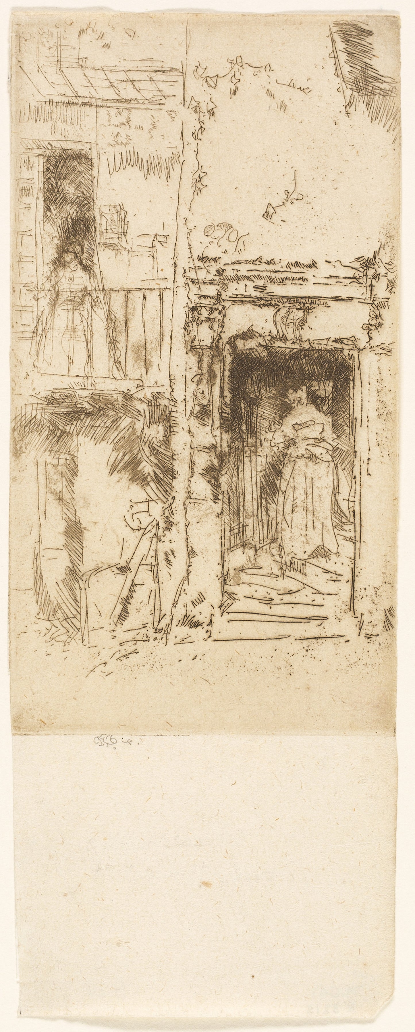 Doorway, Stables - Loches -  James McNeill Whistler,  Poster Print Wall Art