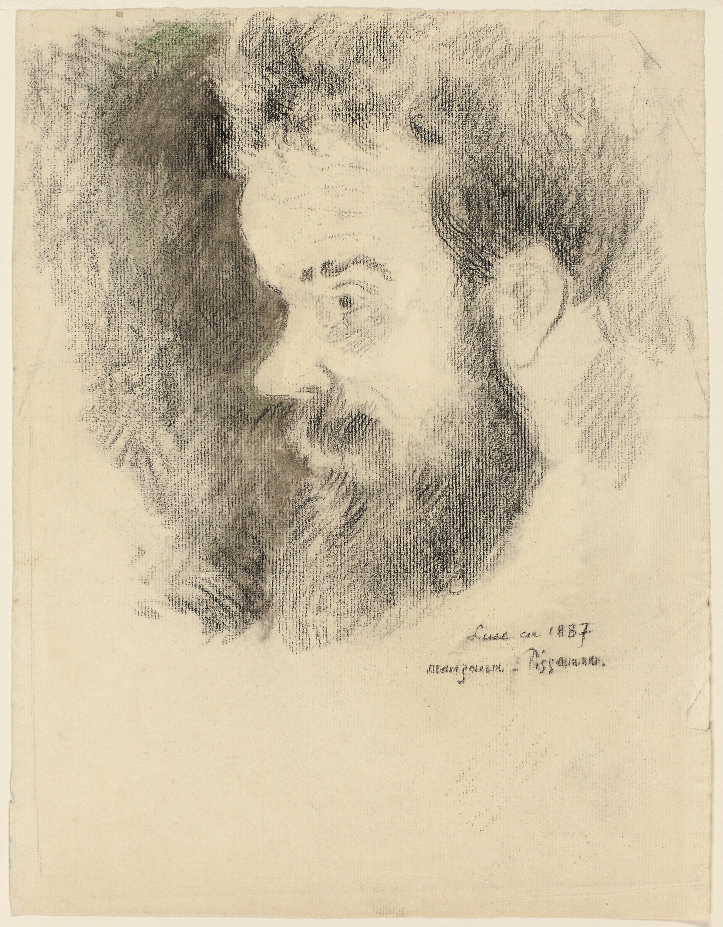 Portrait of Maximillian Luce in 1887 -  Georges Manzana-Pissarro,  Poster Print Wall Art