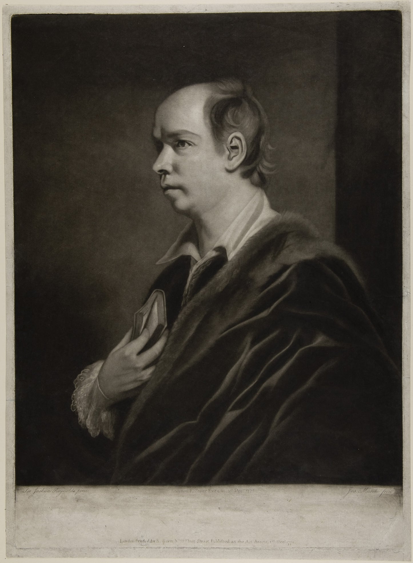 Oliver Goldsmith -  Joseph Marchi (Italian, c. 1735-1808),  Poster Print Wall Art