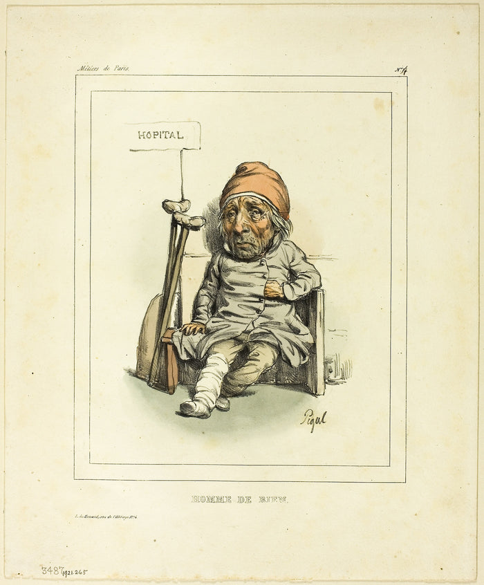 Good Man: Edmé Jean Pigal (French, 1798-1872),16x12