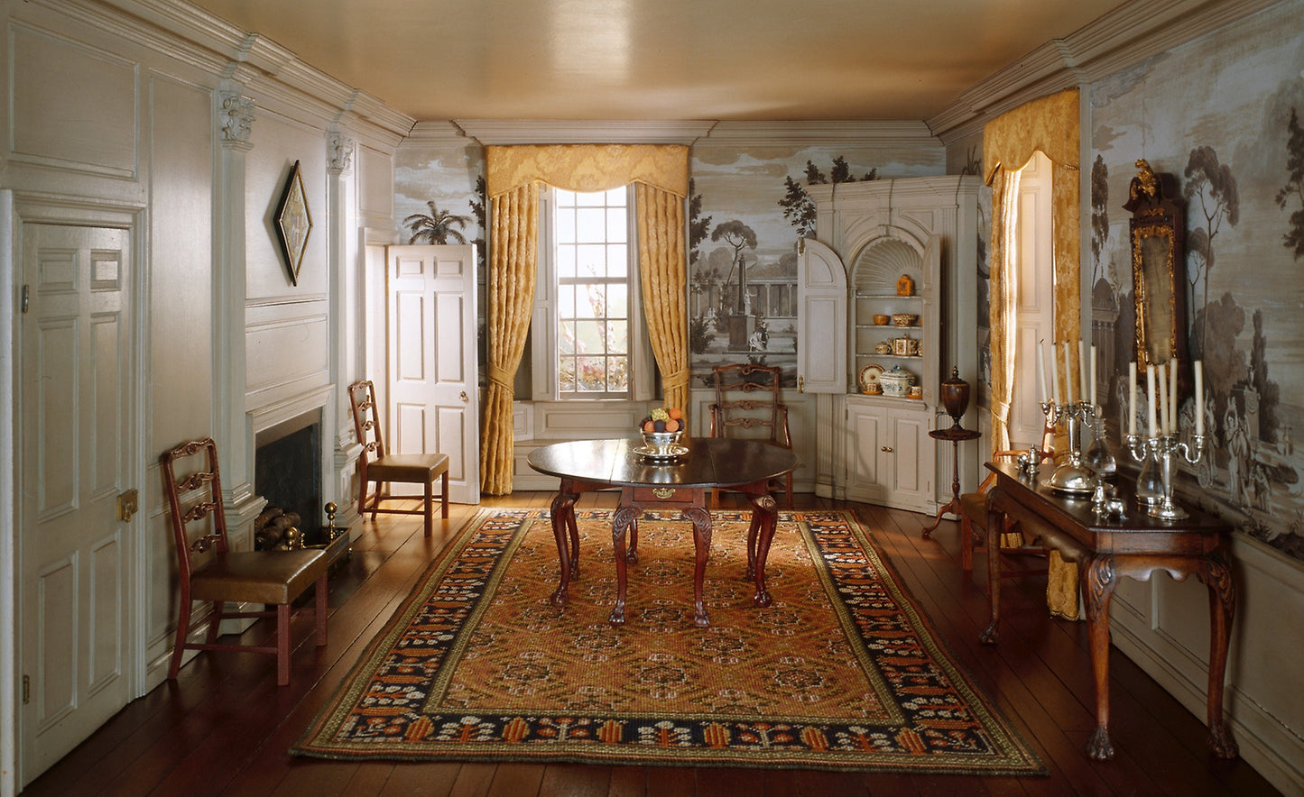A6 -  New Hampshire Dining Room, 1760 -  Mrs. James Ward Thorne,  Poster Print Wall Art