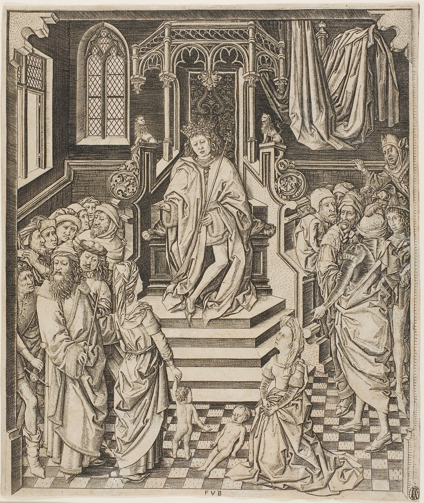 The Judgment of Solomon -  Unknown Artist,  Poster Print Wall Art