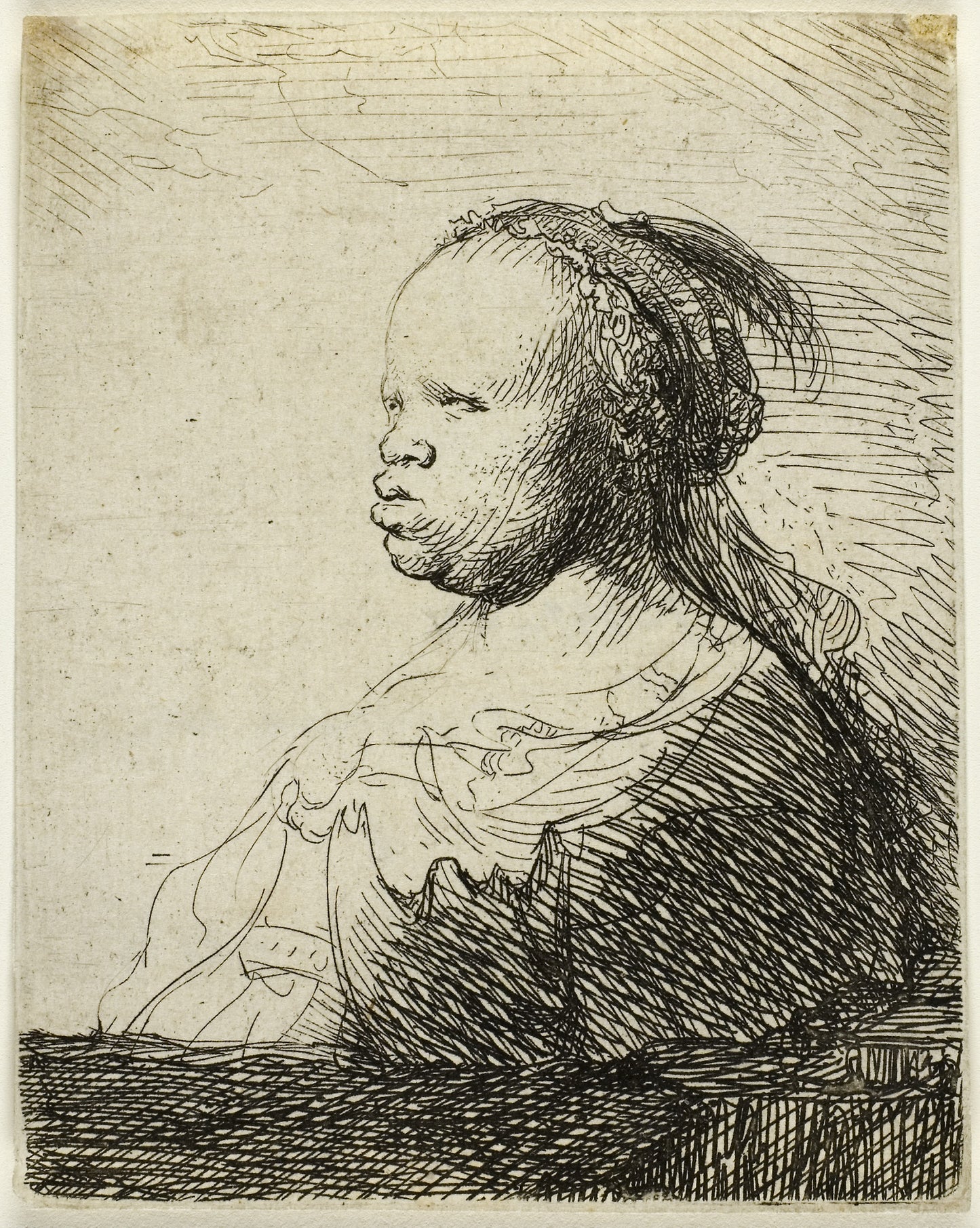 The White Negress -  Rembrandt van Rijn,  Poster Print Wall Art