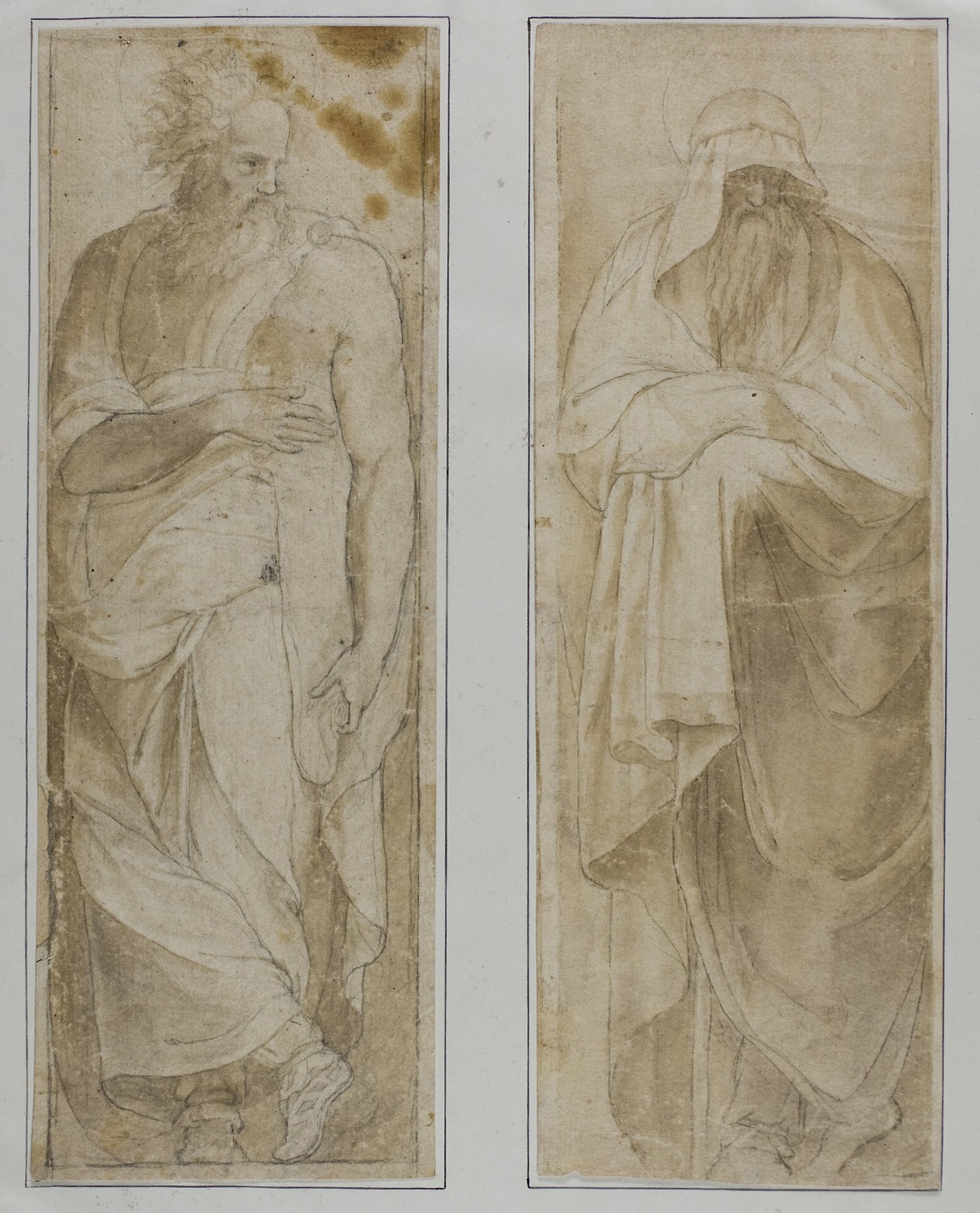 Standing Prophet or Apostle -  after Pellegrino Tibaldi (Italian, 1527-1596),  Poster Print Wall Art