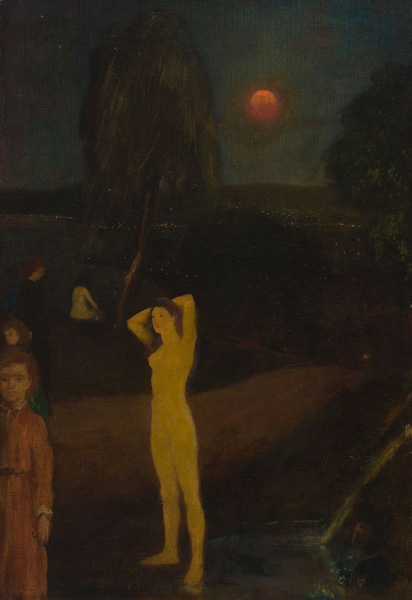 Full-Orbed Moon -  Arthur B. Davies,  Poster Print Wall Art