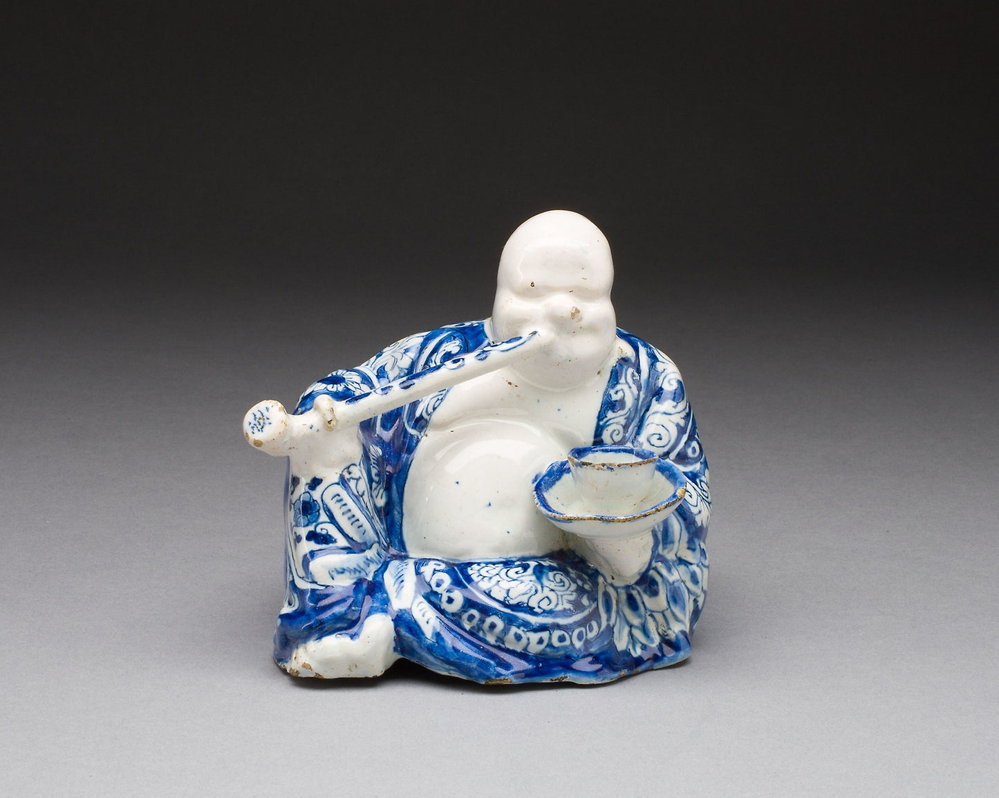 Figure of a Buddhist Monk (Budai Hoshang) -  Netherlands, Delft,  Poster Print Wall Art