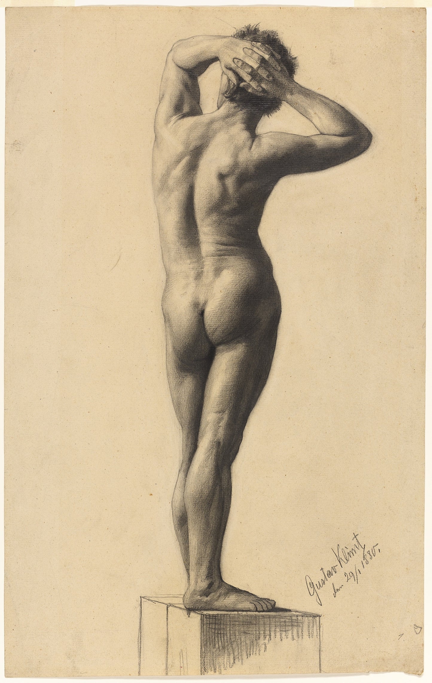 Male Nude -  Gustav Klimt,  Poster Print Wall Art