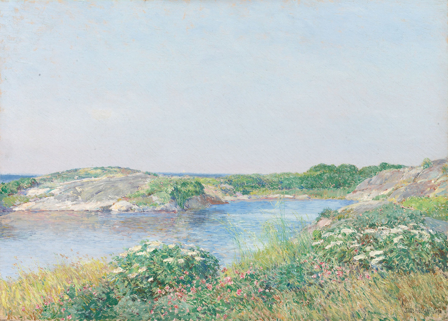 The Little Pond, Appledore -  Childe Hassam,  Poster Print Wall Art