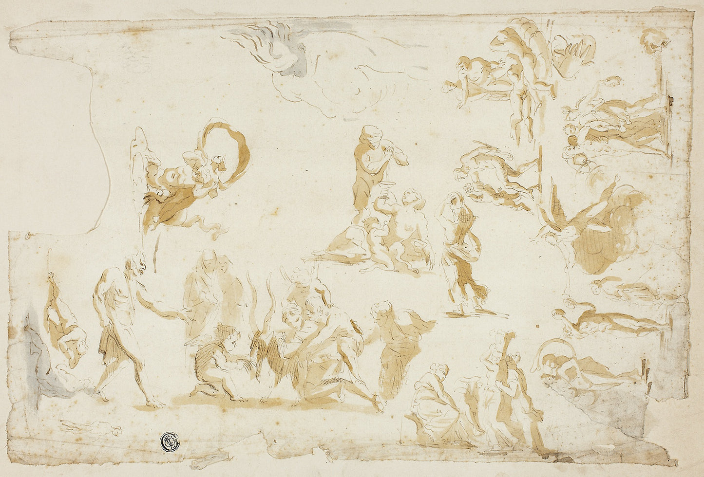 Sketches of Mythological Subjects -  Giovanni Battista Cipriani,  Poster Print Wall Art