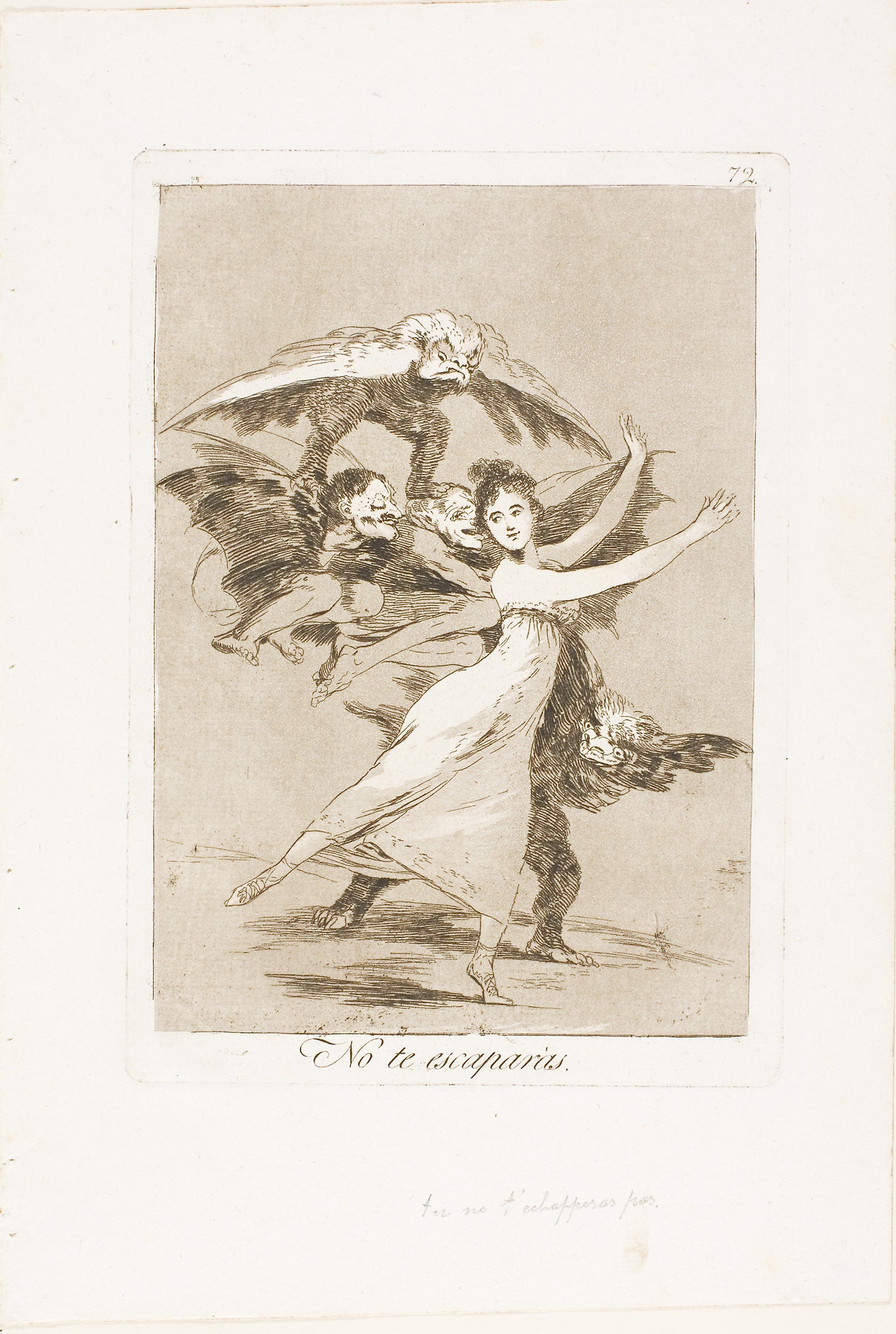 You will not escape, plate 72 from Los Caprichos: Francisco José de Goya y Lucientes,16x12"(A3) Poster