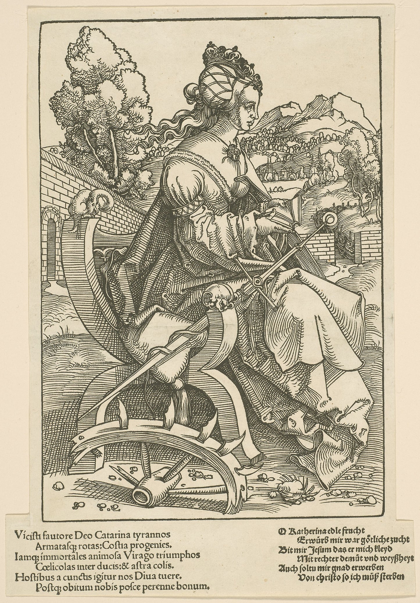 Saint Catherine -  Hans Baldung Grien,  Poster Print Wall Art