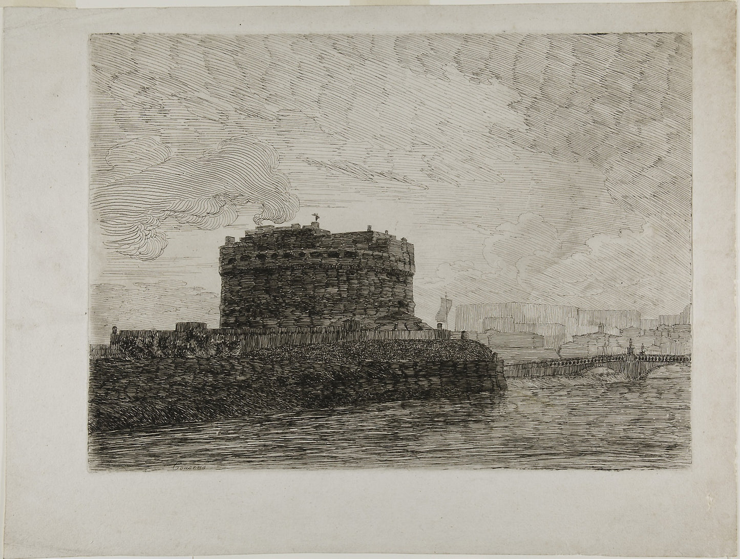 Castel Sant'Angelo -  Alexander Cozens,  Poster Print Wall Art