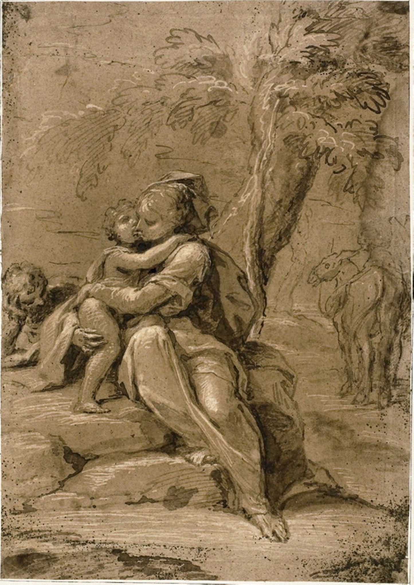 Rest on the Flight into Egypt -  Sigismondo Caula,  Poster Print Wall Art