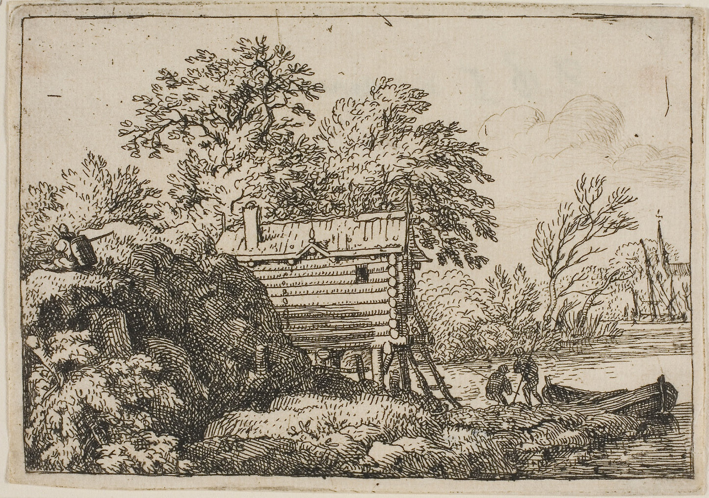 The Fisherman's Boat -  Allart van Everdingen,  Poster Print Wall Art
