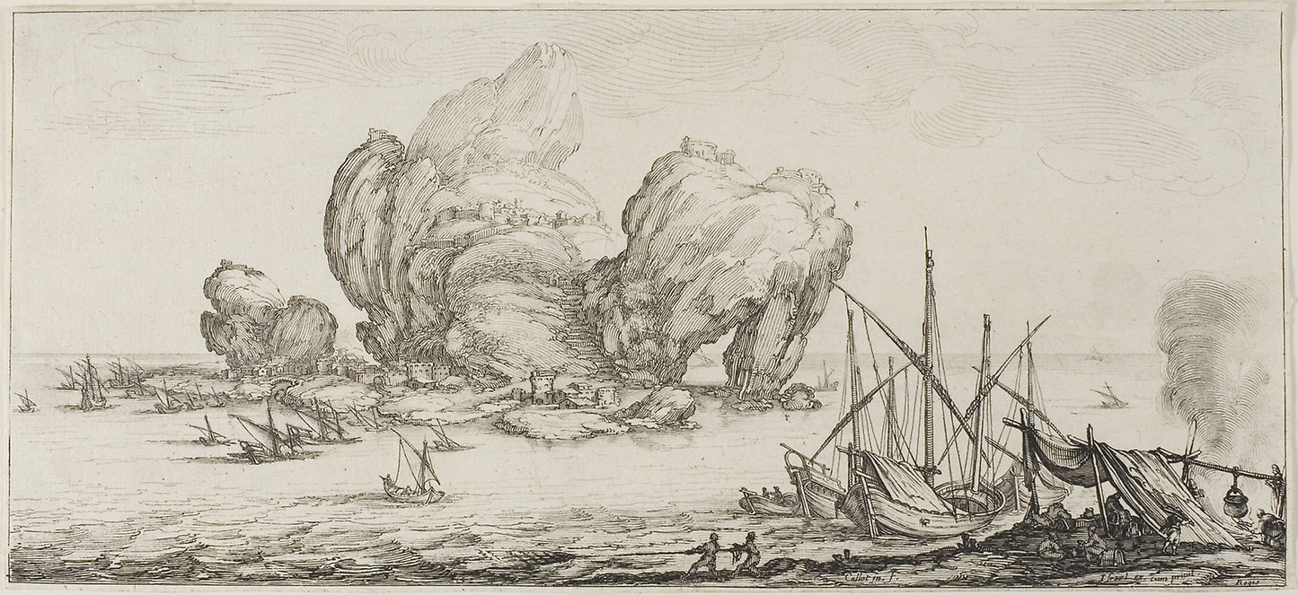 The Naval Battle, from Various Scenes Designed in Florence -  Jacques Callot,  Poster Print Wall Art