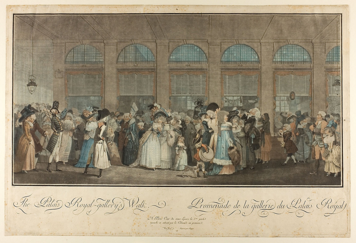 The Palais Royal Gallery's Walk -  Philibert Louis Debucourt,  Poster Print Wall Art