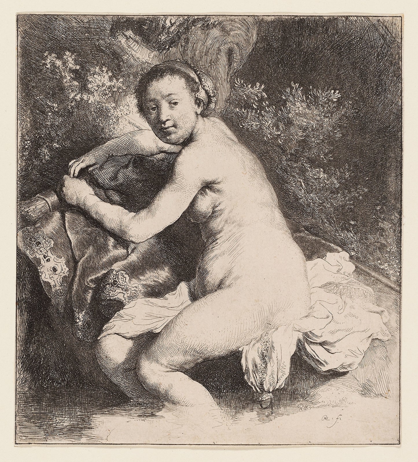 Diana at the Bath -  Rembrandt van Rijn,  Poster Print Wall Art