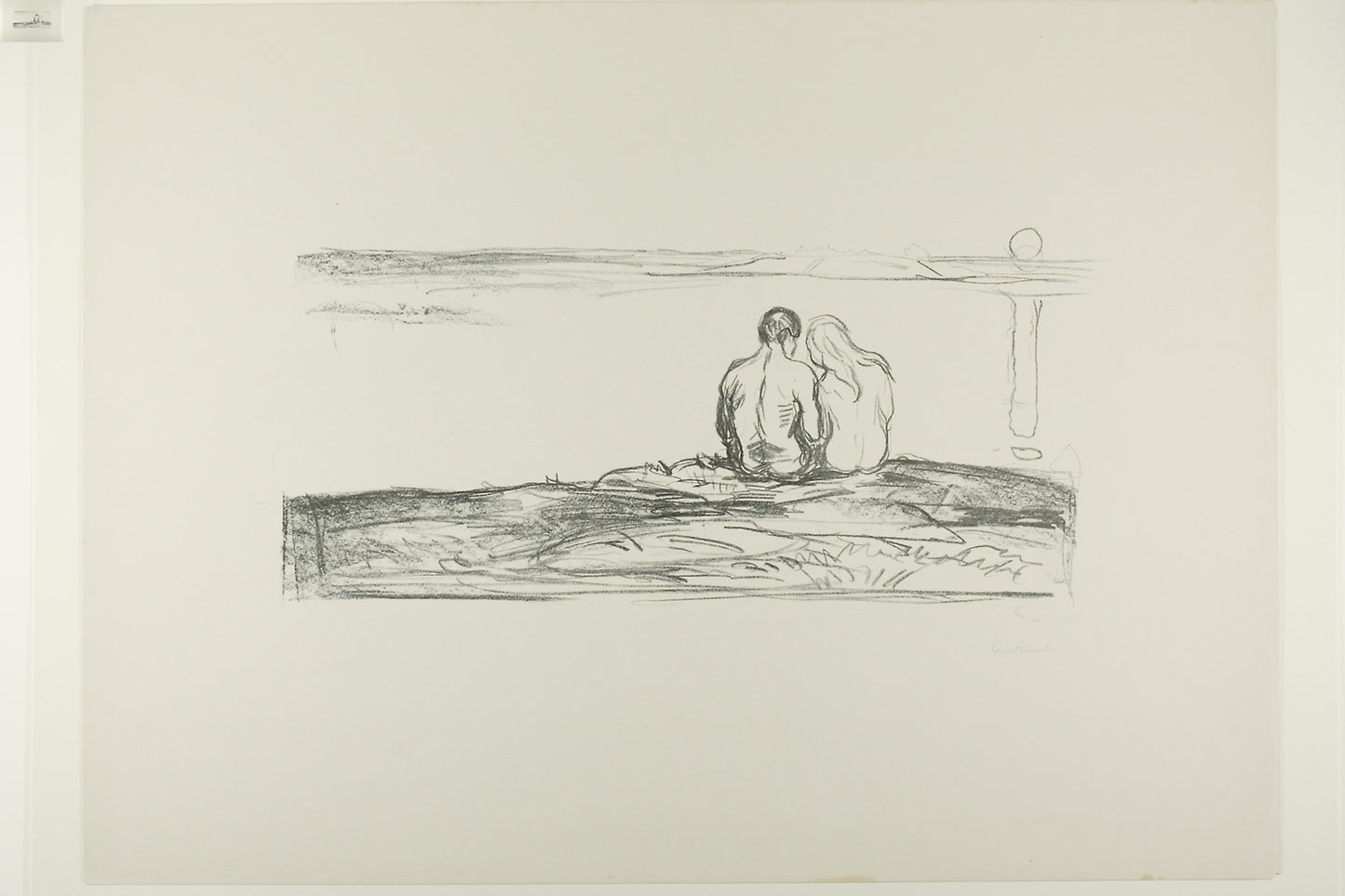 Moonrise: Edvard Munch,16x12"(A3) Poster