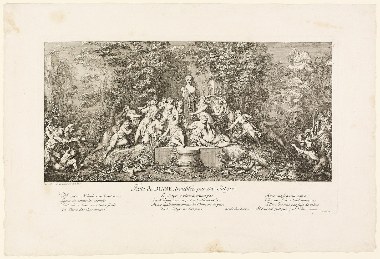 Feste de Diane -  Claude Gillot,  Poster Print Wall Art