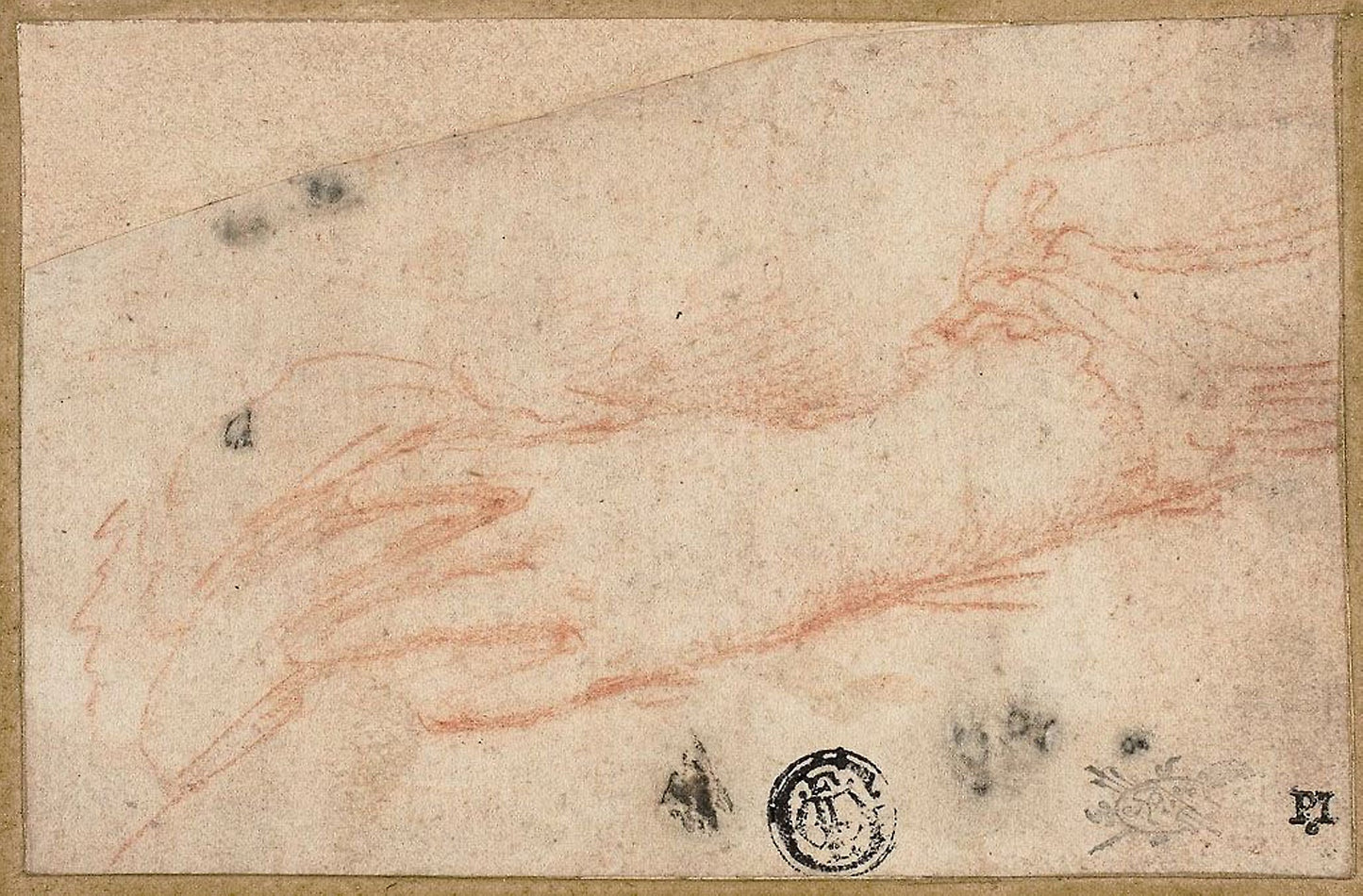 Sketch of Left Hand and Wrist -  Francesco Mazzola, called Parmigianino,  Poster Print Wall Art