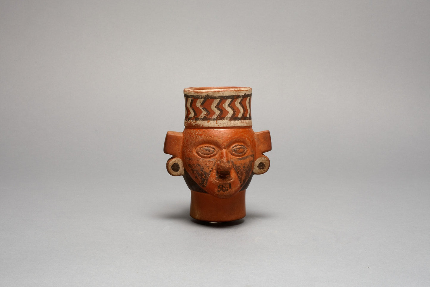 Drinking Vessel in the Form of a Head -  Inca,  Poster Print Wall Art