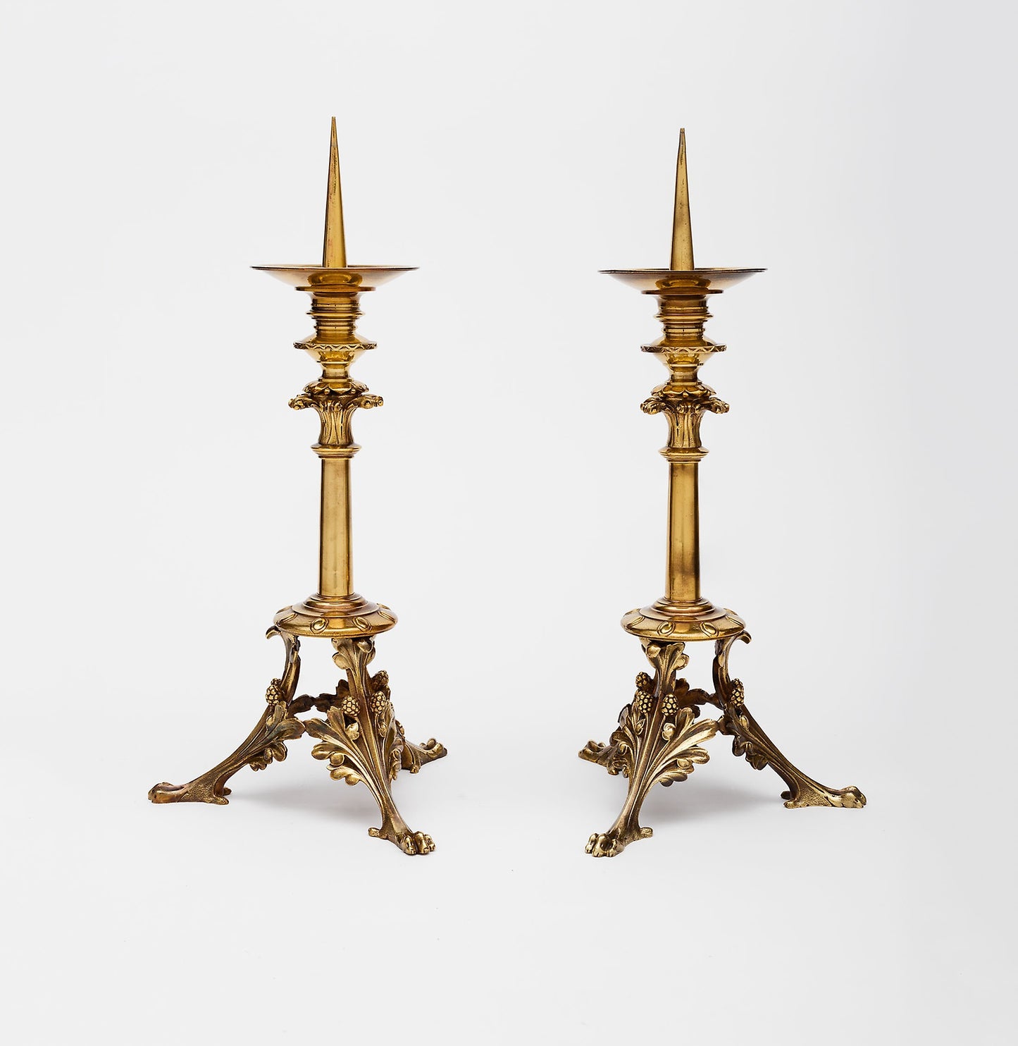 Pair of Altar Candlesticks -  Eugène Emmanuel Viollet-le-Duc ,  Poster Print Wall Art