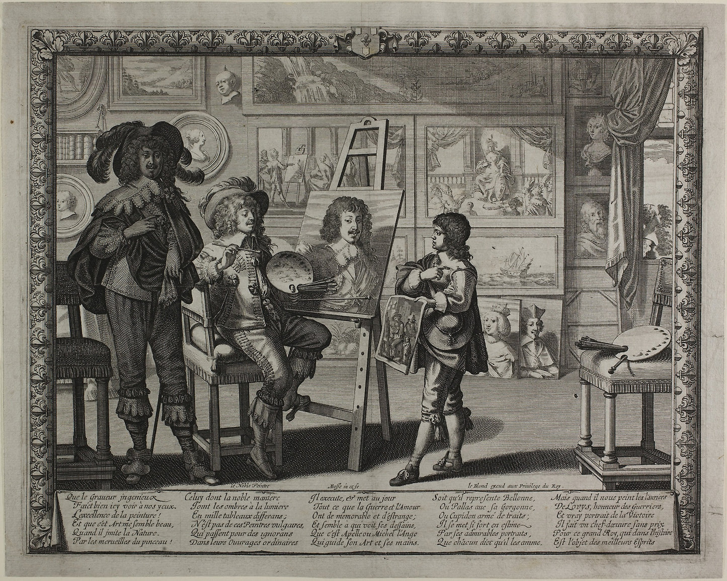 The Noble Painter: Abraham Bosse, Poster Print Wall Art