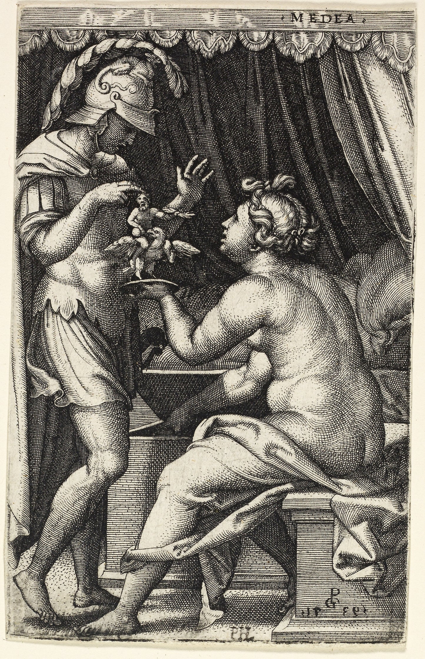 Jason and Medea -  Master I.B.,  Poster Print Wall Art