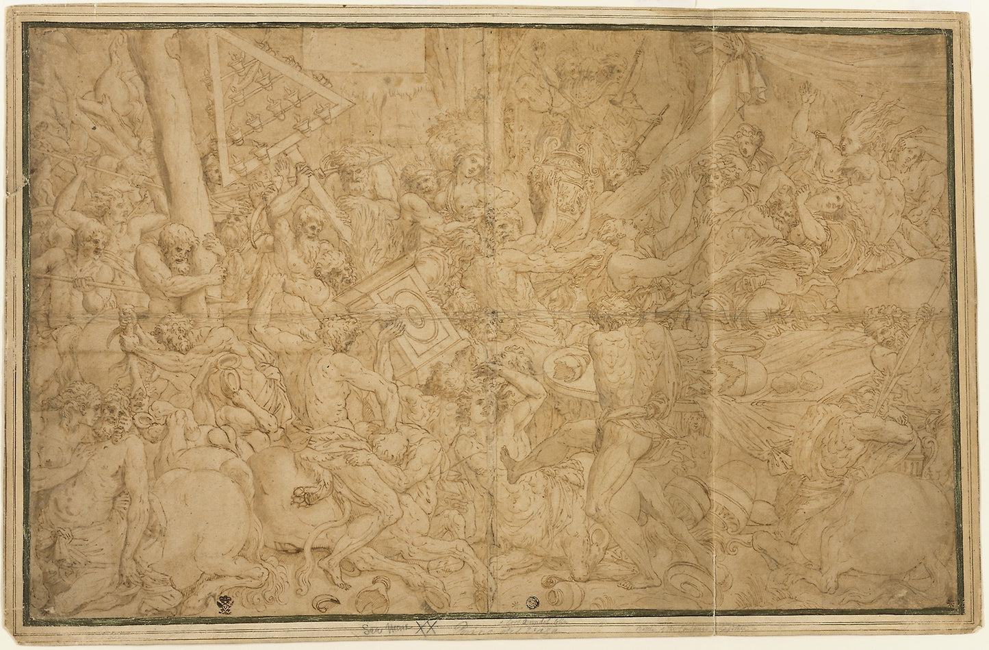 Battle of Lapiths and Centaurs -  Unknown Artist,  Poster Print Wall Art