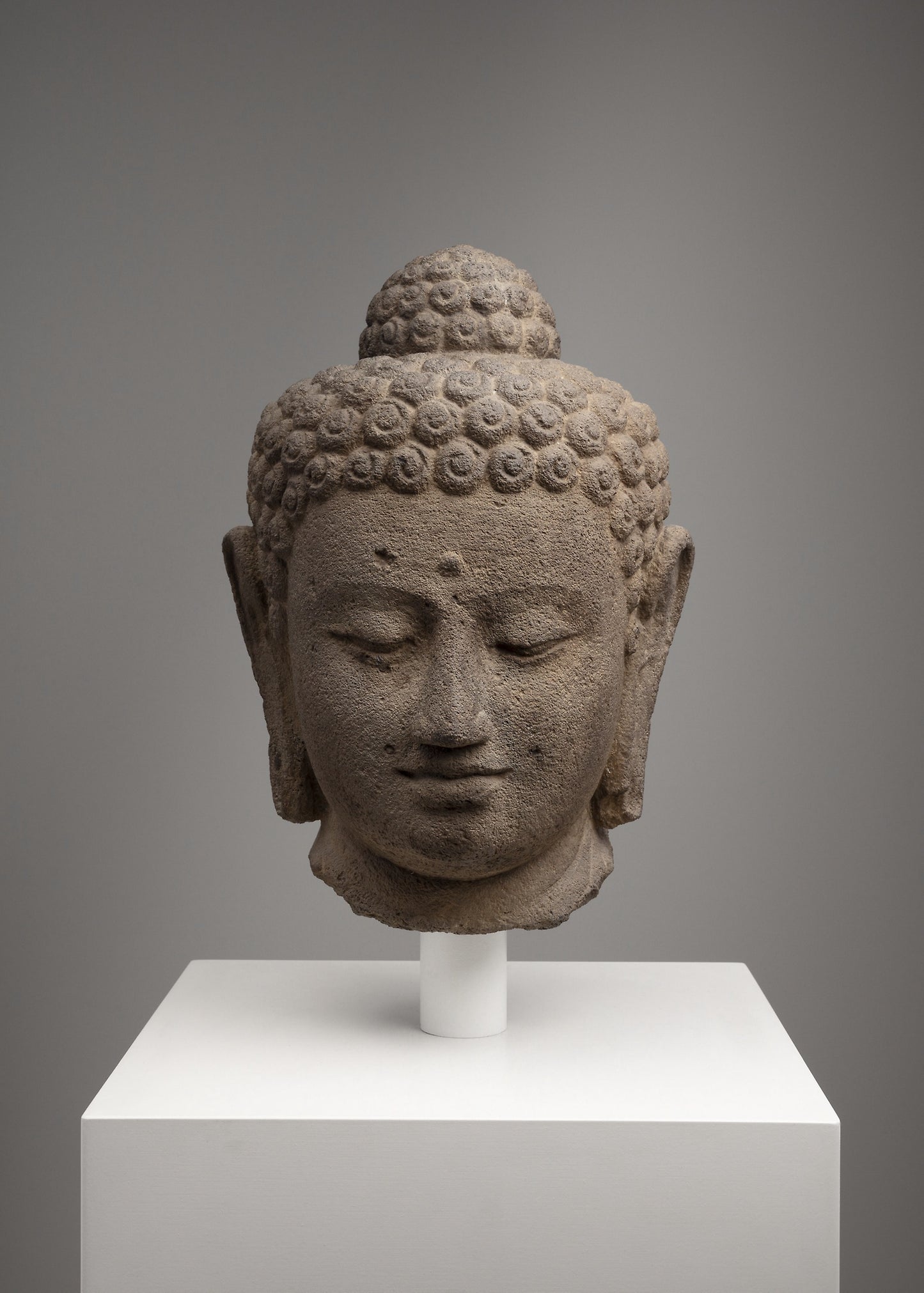 Head of Buddha -  Indonesia, Central Java,  Poster Print Wall Art