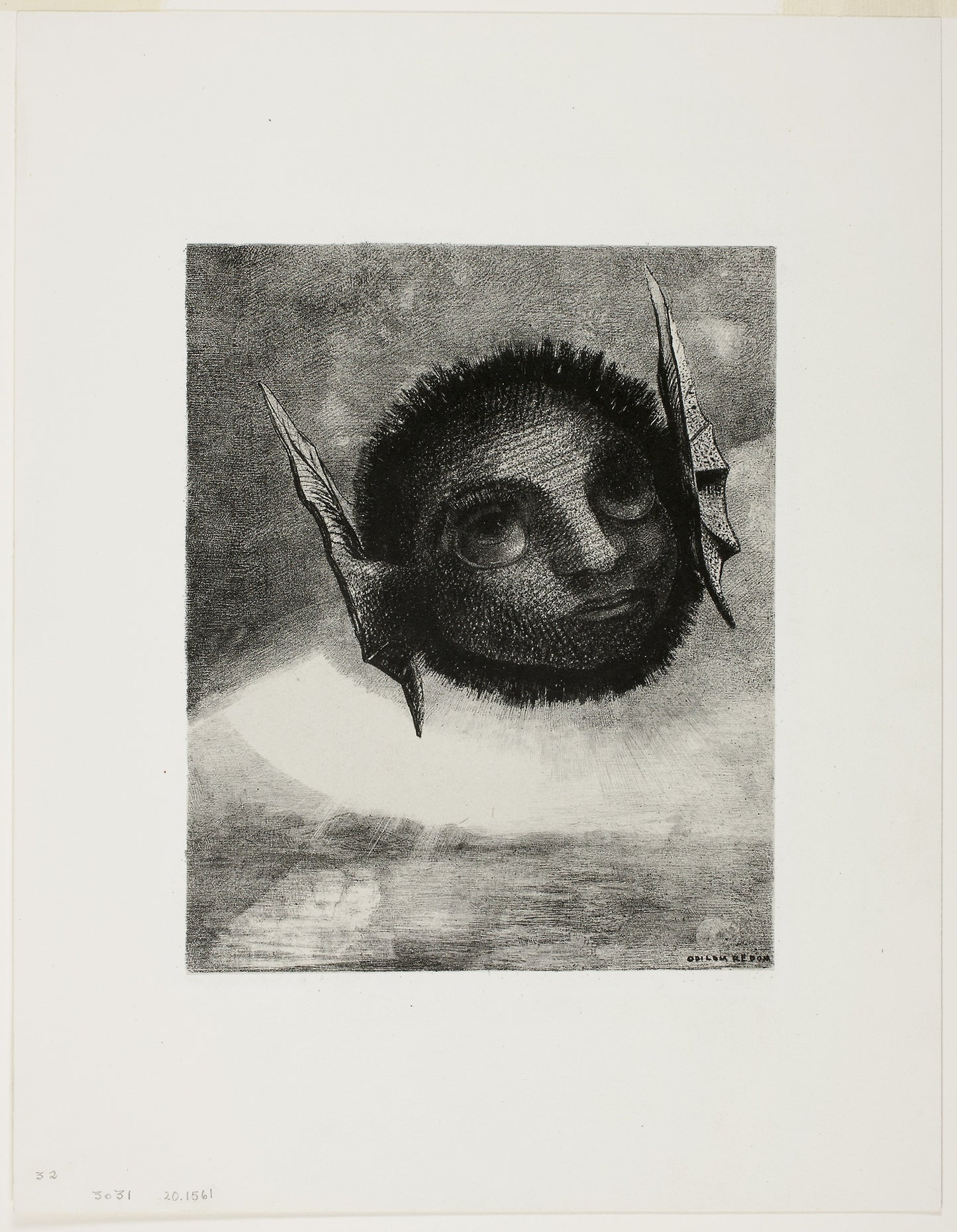 Gnome, plate six from In Dreams -  Odilon Redon,  Poster Print Wall Art