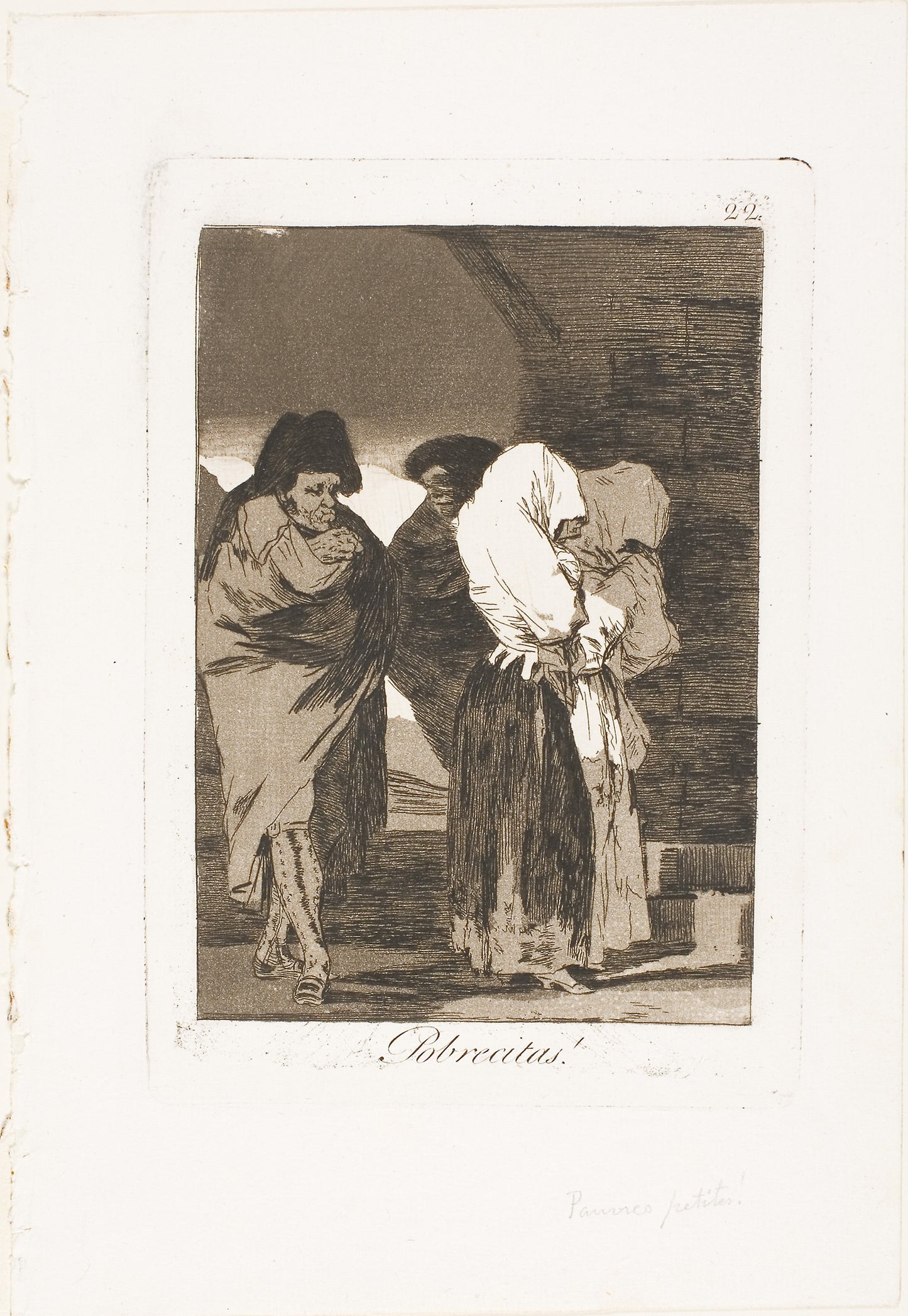 Poor Little Girls!, plate 22 from Los Caprichos -  Francisco José de Goya y Lucientes,  Poster Print Wall Art