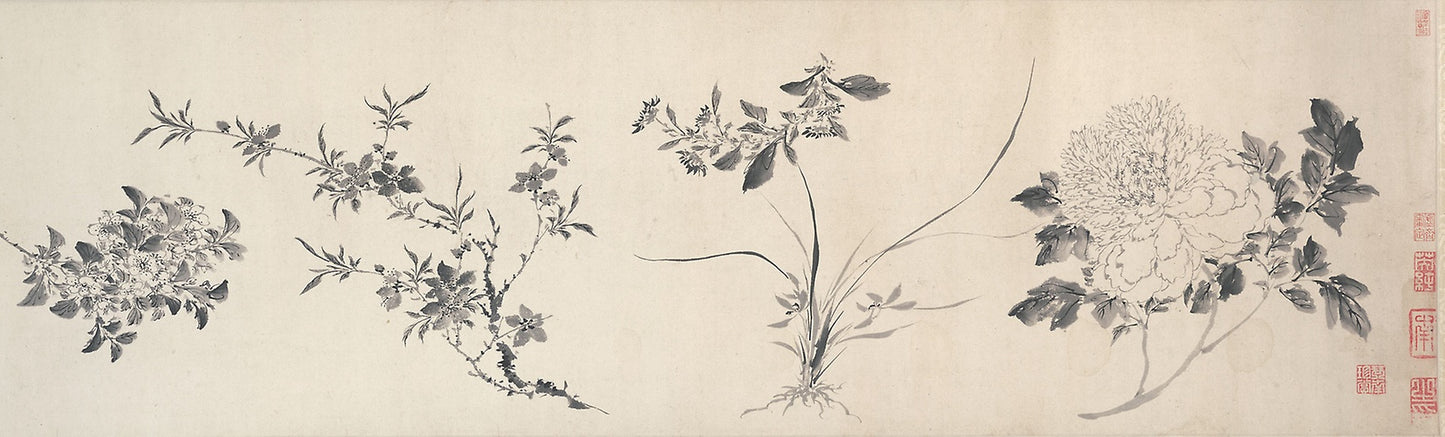 Flowers of the Four Seasons -  Chen Jiayan,  Poster Print Wall Art