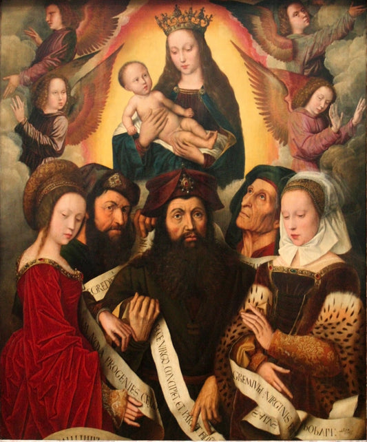Deipara Virgo, vintage artwork by Ambrosius Benson, A3 (16x12") Poster Print