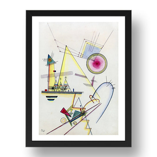Delicate Soul 1925 by Wassily Kandinsky, 17x13" Frame