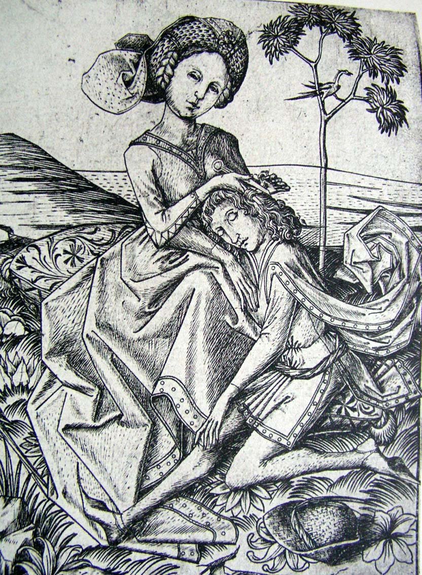 Delilah?, vintage artwork by Master E.S., A3 (16x12") Poster Print