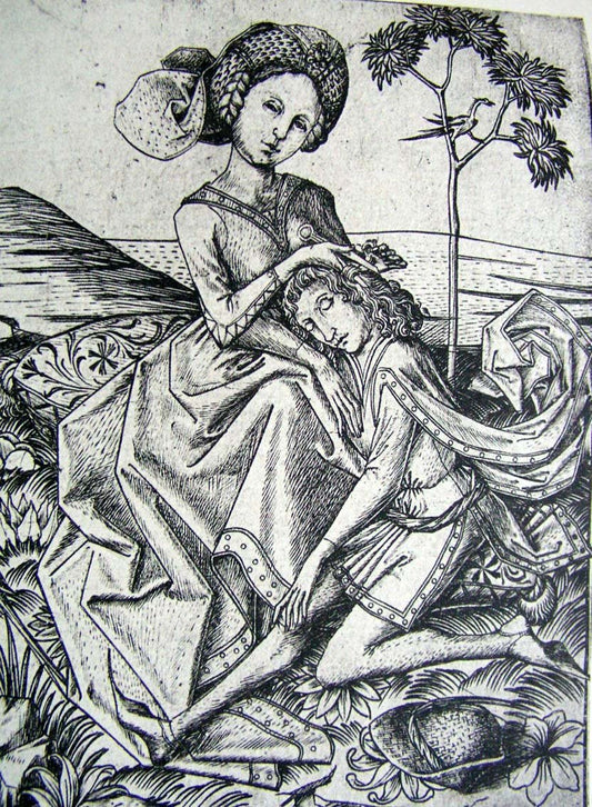 Delilah?, vintage artwork by Master E.S., A3 (16x12") Poster Print