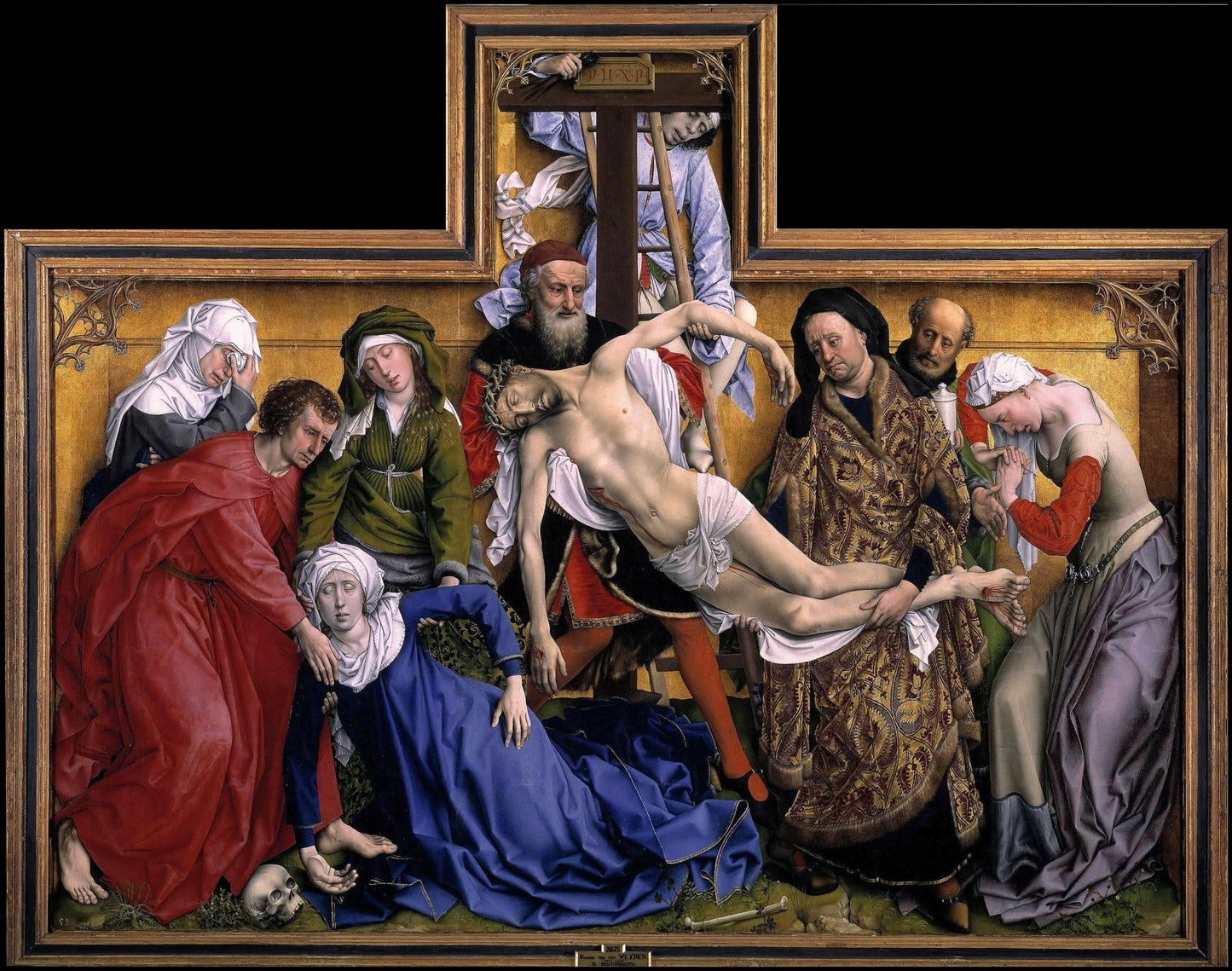 Deposition by Rogier van der Weyden, vintage art, modern poster print