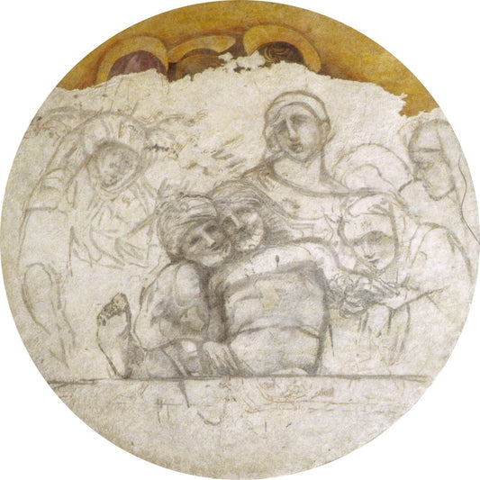 Deposition (sinopia), vintage artwork by Correggio, A3 (16x12") Poster Print