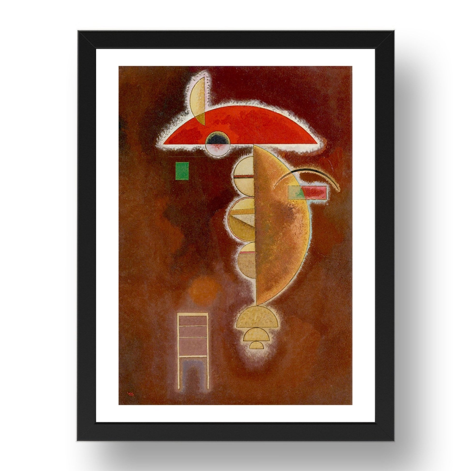 Depressed 1929 by Wassily Kandinsky, 17x13" Frame