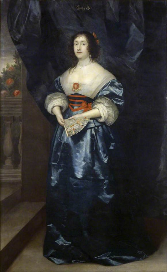 Diana Cecil, Countess of Elgin, vintage artwork by Cornelis Janssen van Ceulen the Elder, 12x8" (A4) Poster