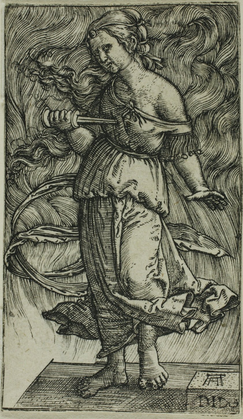 Dido Killing Herself by  Albrecht Altdorfer, 23x16"( A2 size) Poster Print