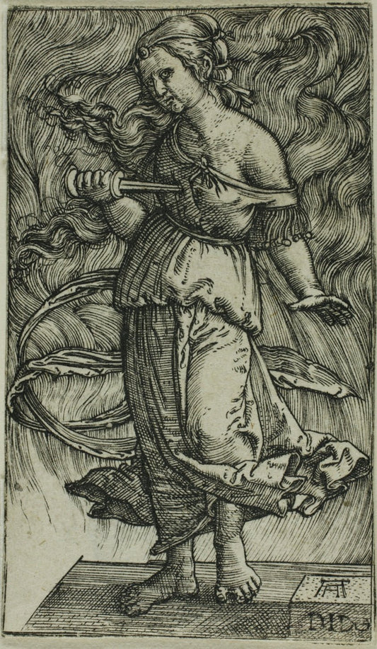 Dido Killing Herself by  Albrecht Altdorfer, 23x16"( A2 size) Poster Print